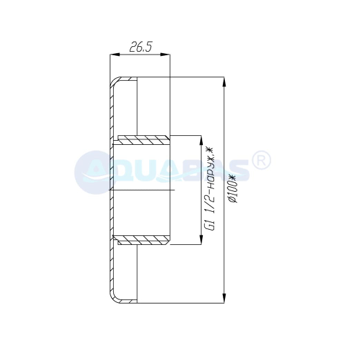 ФП.002.0/1 Заглушка к форсунке (ФП.111.5) для подключения пылесоса AISI-316