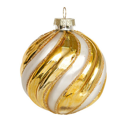 Шар "Золотая волна" жемчужн. 8см AXM177