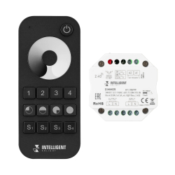 INTELLIGENT ARLIGHT Диммер SMART-SET-TRIAC-601-72-DIM-PD-IN Black (230V, 1x1.5A, x4, ПДУ 10кн, 2.4G) (IARL, IP20 Пластик, 5 лет) 036199