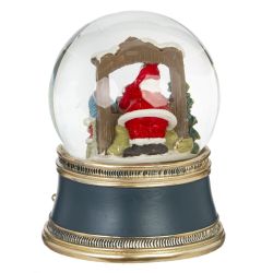 GAEM Фигурка декоративная "Рождество" в стекл шаре (муз, свет, вьюга, АААх3, н/п), D 10 см, L10,5 W10,5 H