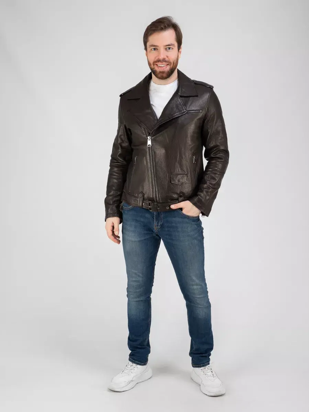 Куртка кожаная натуральная косуха