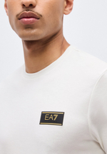 EA7 Emporio Armani TRAIN PREMIUM LABEL - Базовая футболка - сахарный напиток/молоко