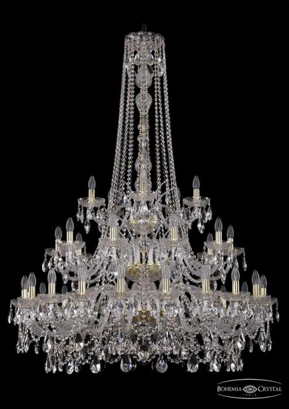 Подвесная люстра Bohemia Ivele 1411/20+10+5/400/h-158/3d/G