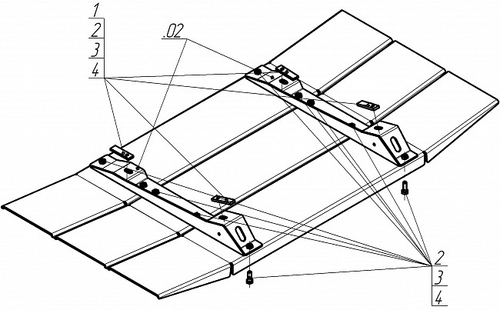 Усиленная защита Motodor топл. бака. 4 мм, сталь. для Mercedes Actros 2008-2020 арт.21208