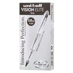 Ручка-роллер UNI-BALL (Япония) "Vision Elite", СИНЯЯ, узел 0,8 мм, линия письма 0,6 мм, UB-200(08)BLUE