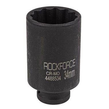 Головка ударная глубокая 34мм (12гр.), 1/2'' RockForce RF-4488534