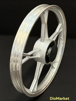 диск задний мопед Альфа (1.4х17, под ось 12мм) Хром