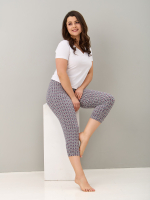 Бриджи Дв-202/серый-цветочныйорнамент