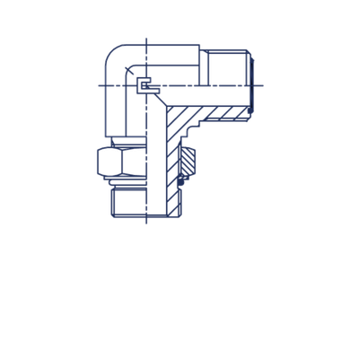 Штуцер FMA90 D12 ORFS 13/16 - UNF 9/16