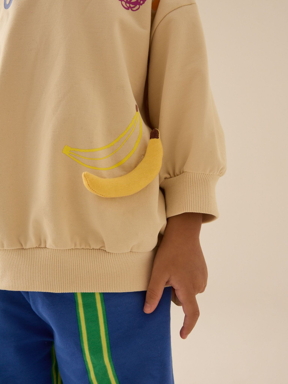 Толстовка и брюки в комплекте для девочки Next E51-356, Бежевый, Синий