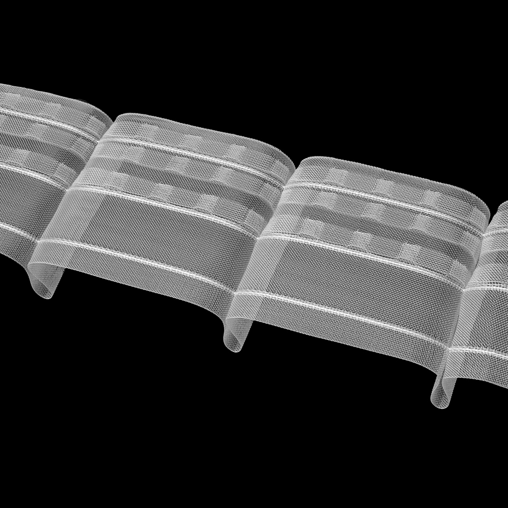 Шторная лента Oz-Is арт. 4343 MP, коэф сборки 1:1,5, цвет прозрачный (ширина 100 mm)
