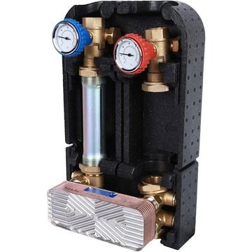 Насосная группа Stout 1" SDG-0038-182501 с теплообменником 18 пластин, без насоса в теплоизоляции