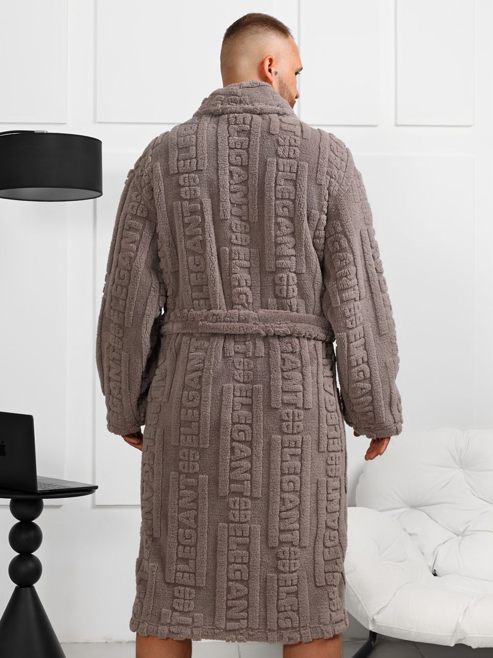 Халат мужской Идеал-3 Виотекс СЕРЫЙ