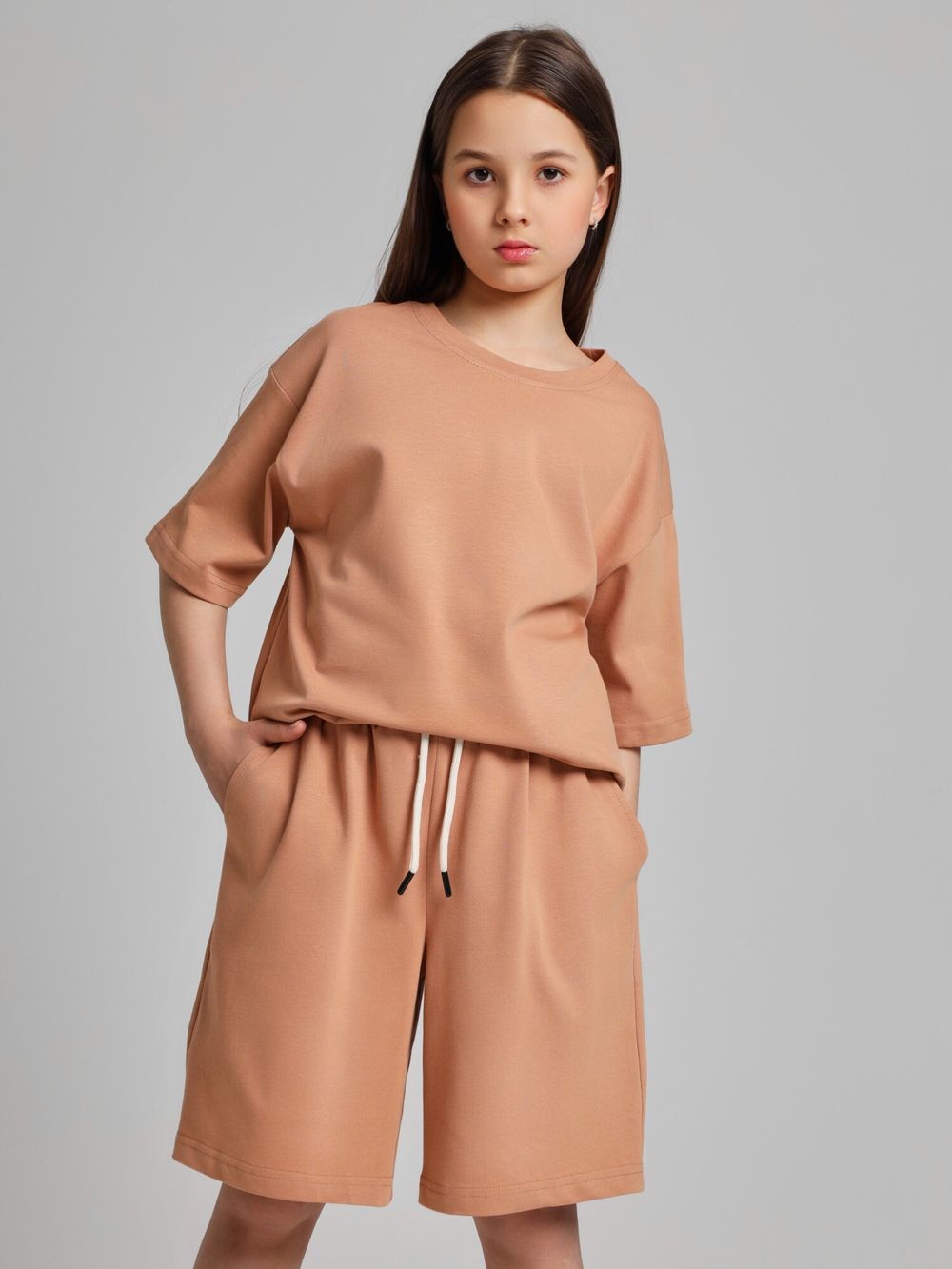 Костюм для девочки Азарт-1 Виотекс КОРИЧНЕВЫЙ