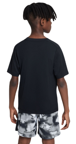 Футболка для мальчика теннисная Nike Dri-Fit Multi+ Top - black/white