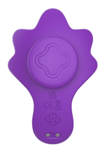 Фиолетовый вибратор в трусики с магнитным держателем (Цвет: фиолетовый)