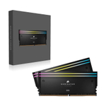 Оперативная память CORSAIR 96GB 6600МГц DDR5 CL32 DIMM (Kit of 2x48GB) XMP 3.0, Dominator Titanium RGB Black