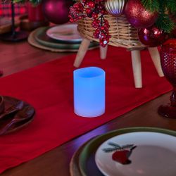 ULD-F052 RGB RC CANDLE Фигура светодиодная Свеча на батарейках 2АА не в-к. 7.5х10 см. 1 светодиод. RGB свет. Пульт ДУ в-к. TM Uniel