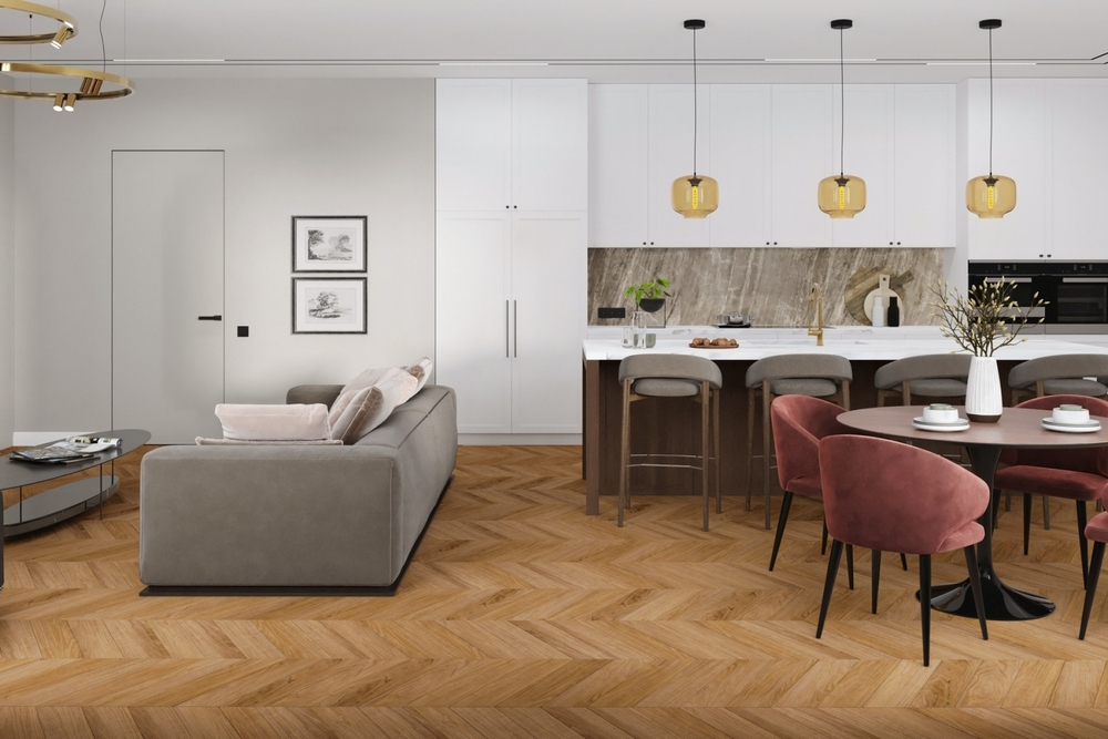 Кварц-винил LVT Damy Floor Chevron LVT 2.5 мм МОНСОРО 3.048 м2