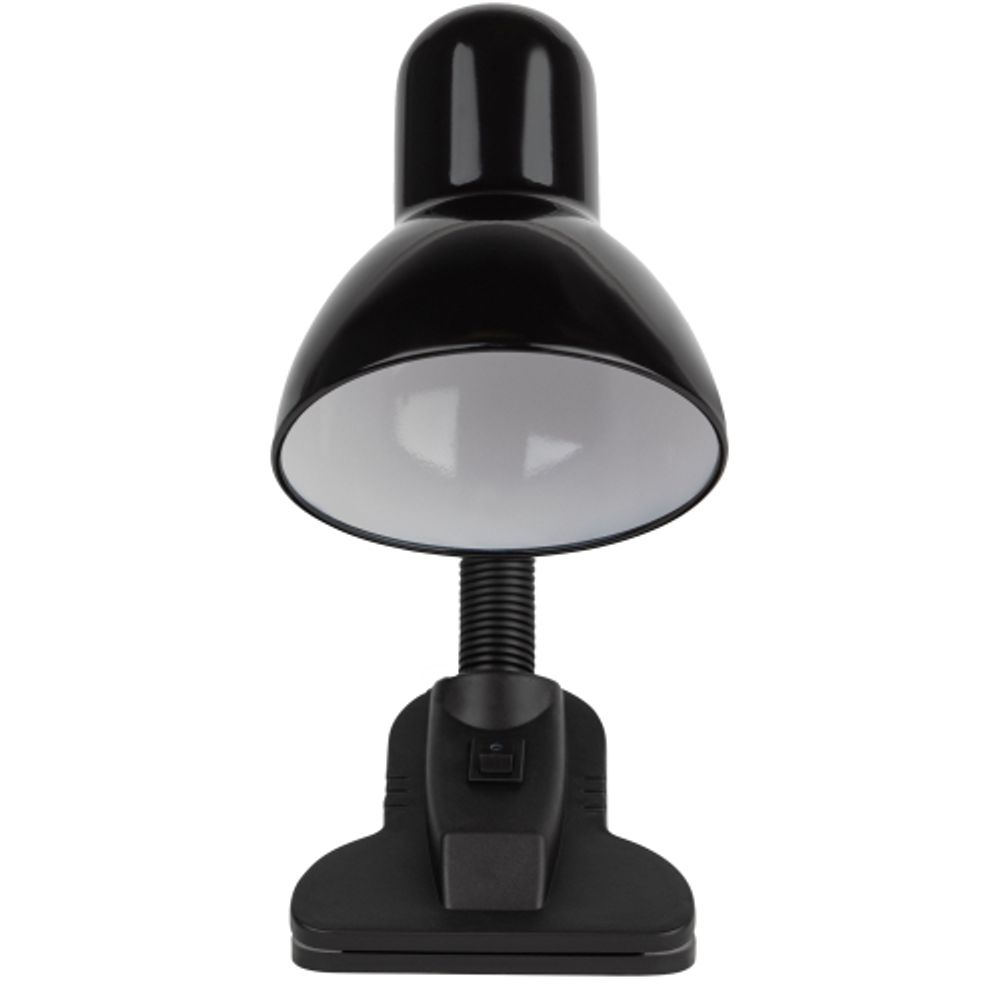 Настольный светильник ЭРА N-102-E27-40W-BK на прищепке черный матовый
