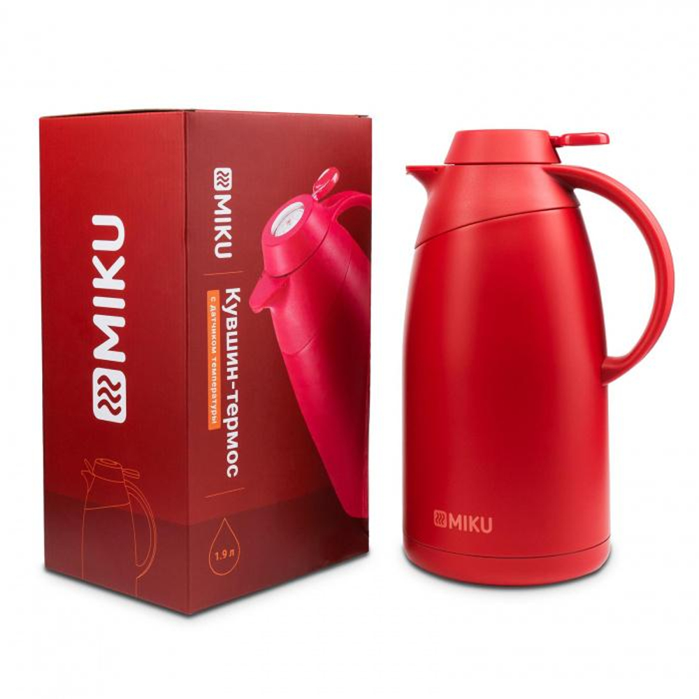 Кувшин-термос с термометром MIKU (1,9 л)