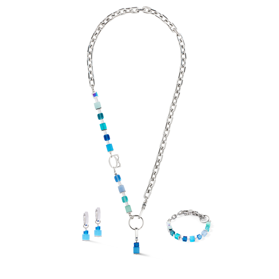 Колье Coeur de Lion Blue-Turquoise 4712/10-0706