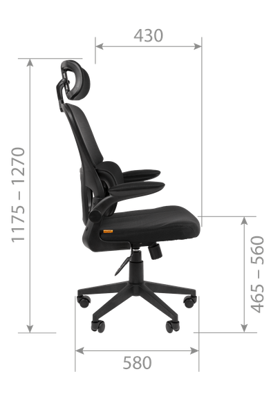 Офисное кресло Chairman 630 Россия черный