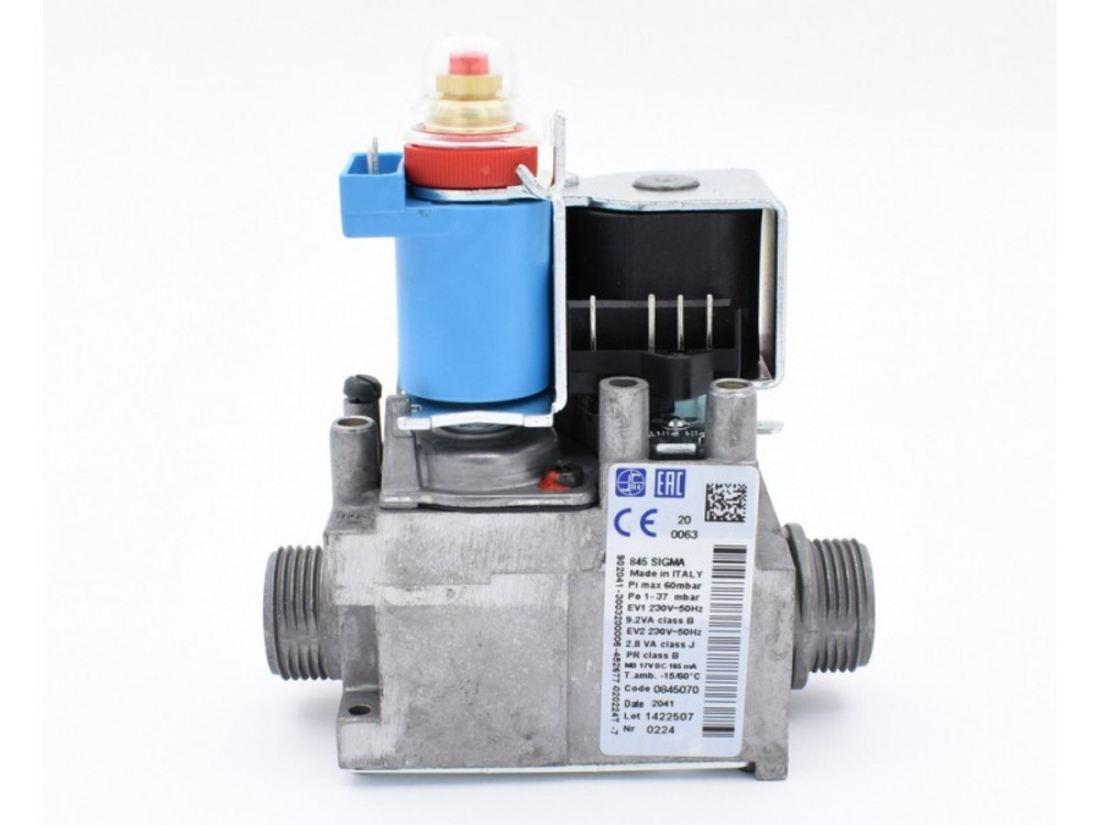 845070 Газовый клапан SIT 845 SIGMA 3/4 BLUE MALE - BERETTA 10021021 20007784 VAILLANT 0020023213 BIASI 1093104 RADIANT 30-00035 9181351045 SIME 6243820