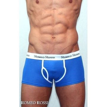Мужские трусы боксеры голубые Romeo Rossi RR365-065 Набор из 5 штук +ПОДАРОК