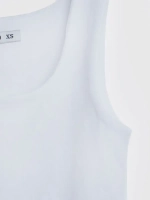 Белый кроп топ укороченный под пиджак