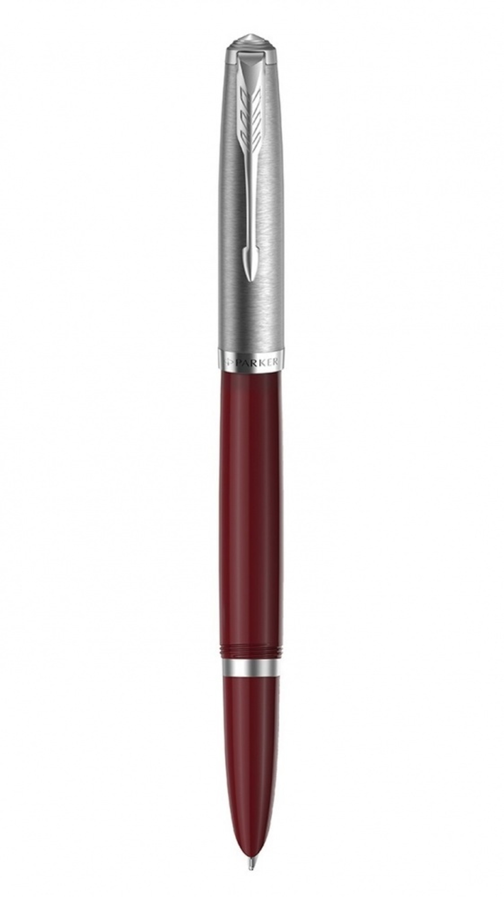 Перьевая ручка Parker 51 CORE BURGUNDY CT, перо: F, цвет чернил: black/blue, в подарочной упаковке.