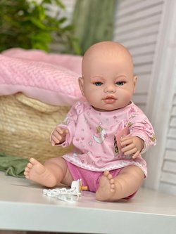 Кукла Berbesa 42см RECIEN NACIDO с подушкой в пакете (5115RK)