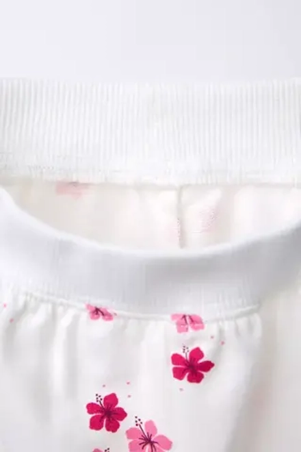 ZARA КОМПЛЕКТ ИЗ ТОЛСТОВКИ И БРЮК С ПРИНТОМ, ЦВЕТ ФУКСИИ