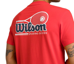Мужская теннисная футболка Wilson Easy Street - красный