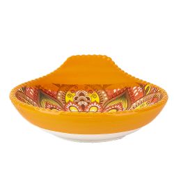 Оливница с ручкой " " (оранжевый) 12х10х3см (min12) (транспортная упаковка)