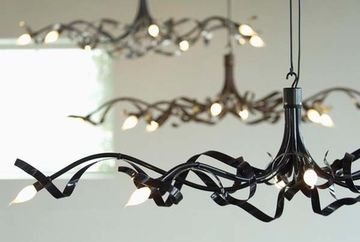RUBAN PLIE OVAL CHANDELIER By Jacco Maris