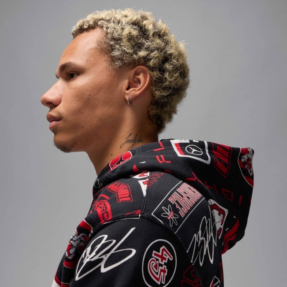 Толстовка мужская NIKE M J ESS AOP FLC PO