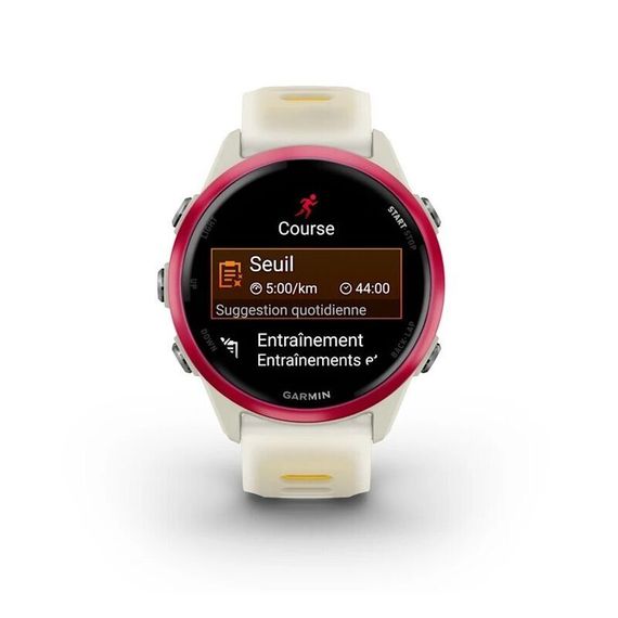 Умные часы Garmin FORERUNNER 570 42mm Rasperry Bone/Mango Band