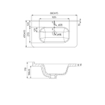 Тумба с умывальником IDDIS Oxford Neo, подвесная, 80 см, темно-серый, OXN80D0i95K