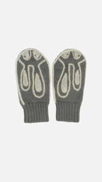 Серые варежки «Зайчики»