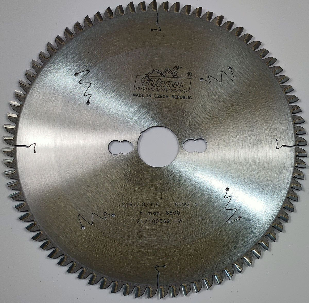 Пила дисковая TCT "Pilana" 216x2.8/1.8x30 z80 81 WZ N
