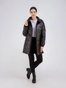 Пальто из натуральной кожи