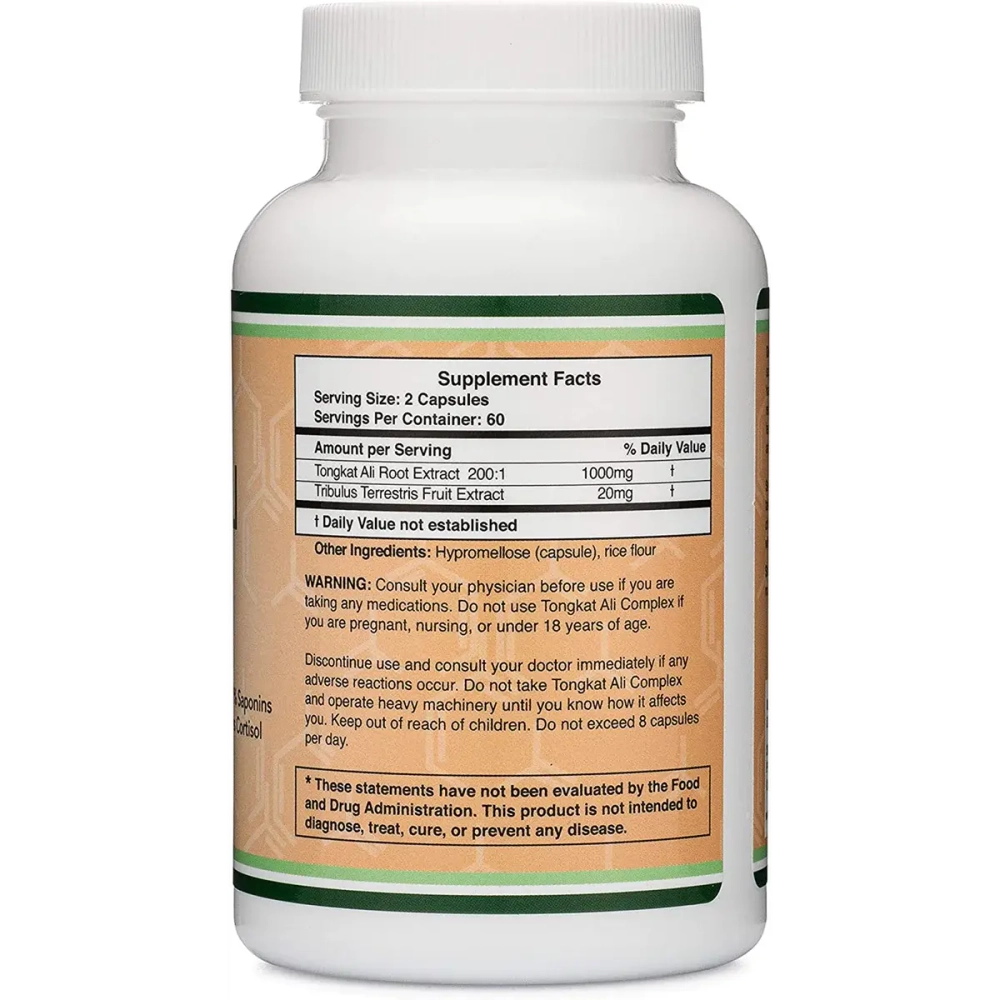Double Wood Supplements - Tongkat Ali Complex 120 capsules
