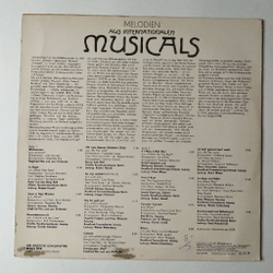 Винтажная виниловая пластинка LP Melodien Aus Internationalen Musicals Мелодии из Международных Мюзиклов (ГДР 1978)