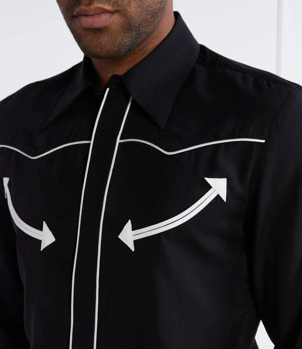 Рубашка Balmain - черный(CH1HS305 VD44)