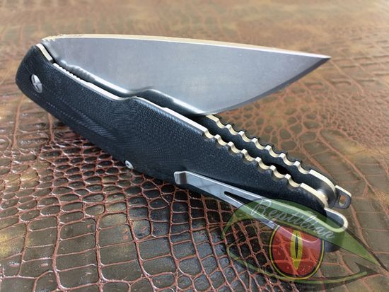 Складной нож STEELCLAW Босс черный c клинком из стали D2, рукоять G10