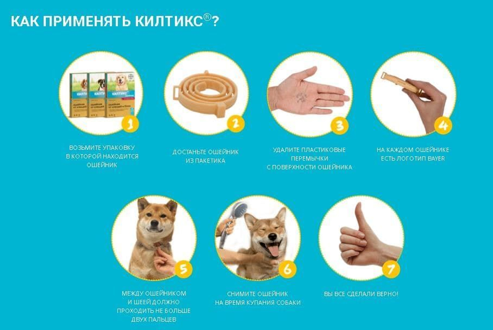 Bayer Kiltix Ошейник 48см для средних собак