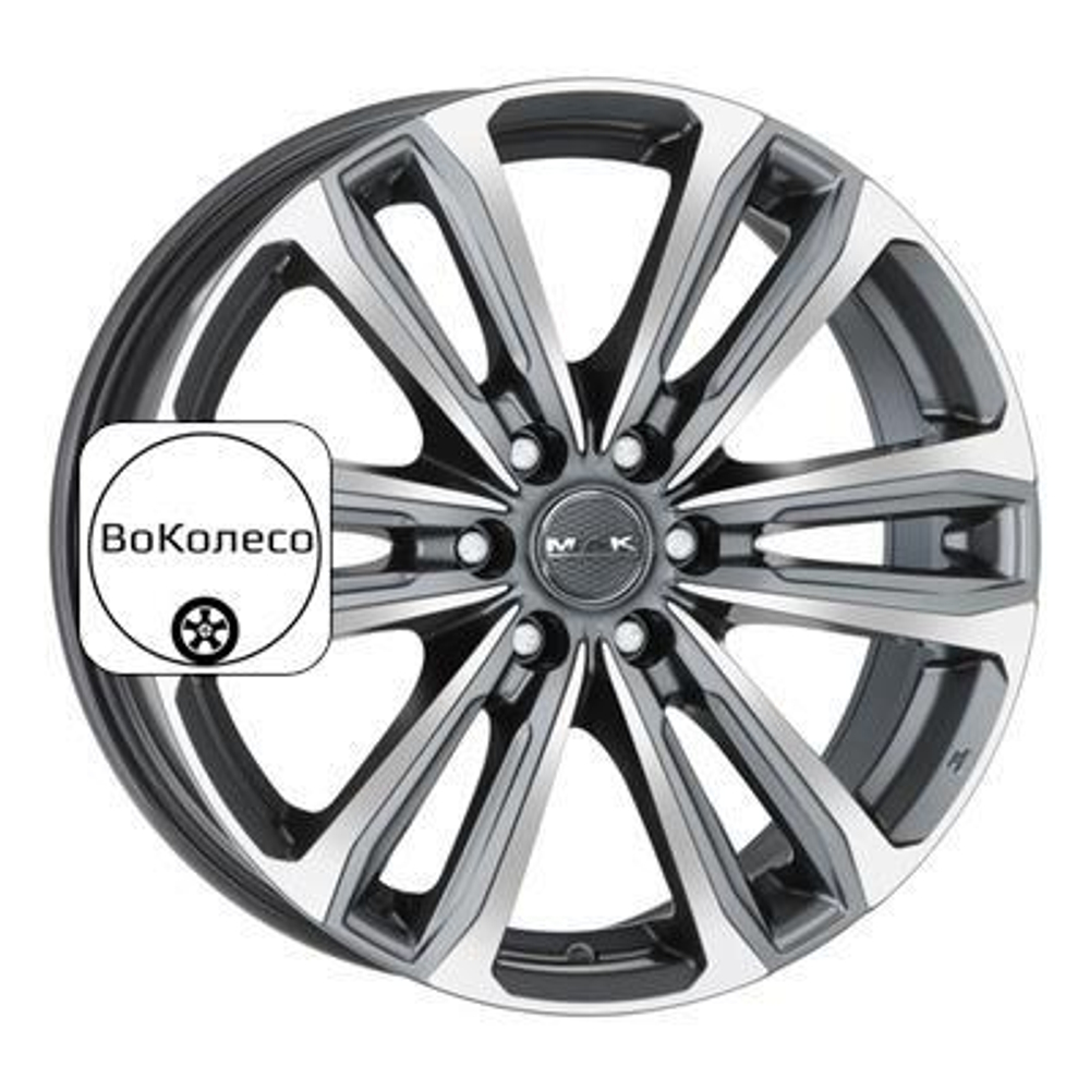 7,5x17/6x130 ET50 D84,1 Safari 6 Gunmetal Mirror Face MAK