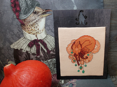 Рамка для оформления вышивки "Шляпа и сапоги ведьмы"