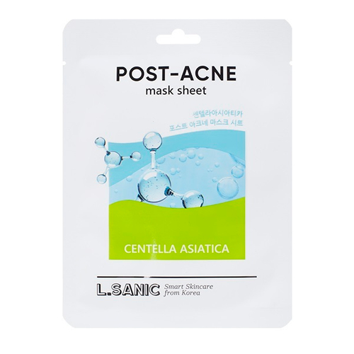 Тканевая маска против постакне с экстрактом Центеллы Азиатской L.Sanic Centella Asiatica Post-Acne Mask Sheet 5шт